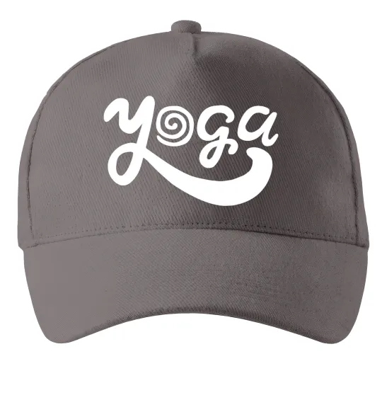 Кепка Yoga lettering Серый фото