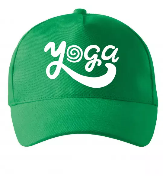 Кепка Yoga lettering Зеленый фото