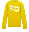 Дитячий світшот Yoga lettering Сонячно жовтий Дитячий світшот Yoga lettering Сонячно жовтий фото