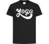 Дитяча футболка Yoga lettering Чорний фото