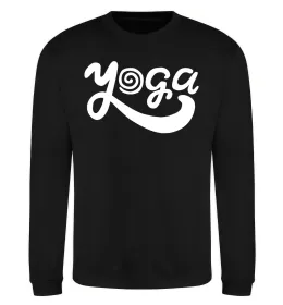 Свитшот Yoga lettering Черный фото