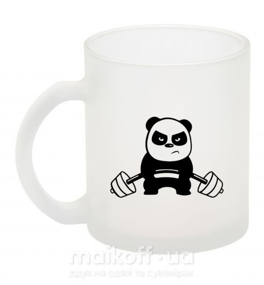 Чашка стеклянная Strong panda Фроузен фото