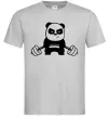 Мужская футболка Strong panda Серый Мужская футболка Strong panda Серый фото