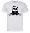 Мужская футболка Strong panda Белый фото