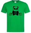 Мужская футболка Strong panda Зеленый Мужская футболка Strong panda Зеленый фото