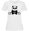 Жіноча футболка Strong panda Білий фото