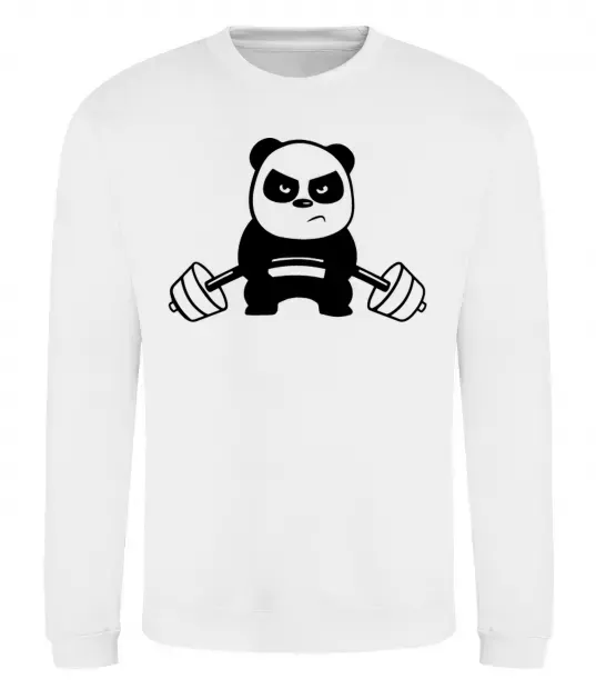 Свитшот Strong panda Белый фото