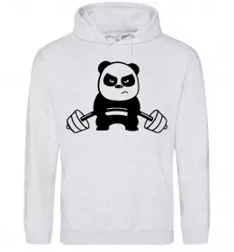 Чоловіча толстовка (худі) Deadlift unicorn Сірий меланж фото