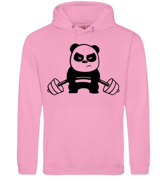 Женская толстовка (худи) Strong panda Розовый фото