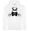 Жіноча толстовка (худі) Strong panda Білий Жіноча толстовка (худі) Strong panda Білий фото