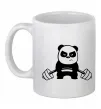 Чашка керамічна Strong panda Білий фото