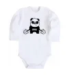 Детский боди Strong panda Белый фото