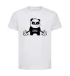 Дитяча футболка Strong panda Білий фото