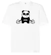 Футболка Оверсайз Strong panda Білий фото