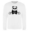 Світшот Strong panda Білий фото