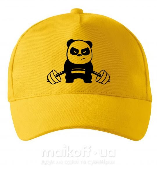 Кепка Strong panda Сонячно жовтий фото