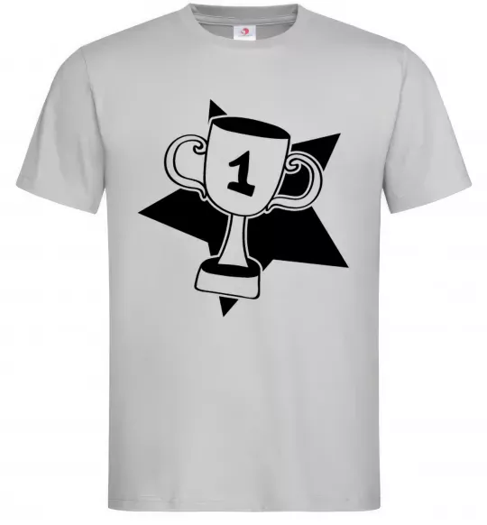 Мужская футболка Кубок переможця Серый фото