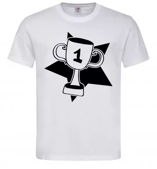 Мужская футболка Кубок переможця Белый фото