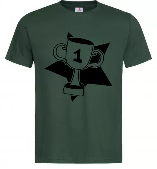 Мужская футболка Кубок переможця Темно-зеленый фото