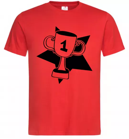 Мужская футболка Кубок переможця Красный фото