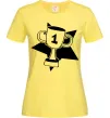 Женская футболка Кубок переможця Лимонный Женская футболка Кубок переможця Лимонный фото