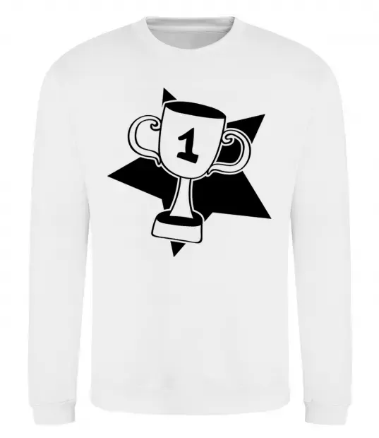 Свитшот Кубок переможця Белый фото