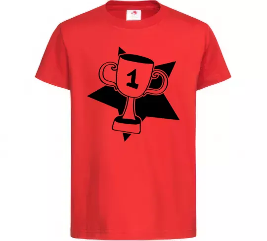 Дитяча футболка Кубок переможця Червоний фото