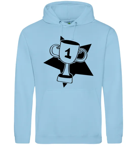Чоловіча толстовка (худі) Кубок переможця Блакитний фото