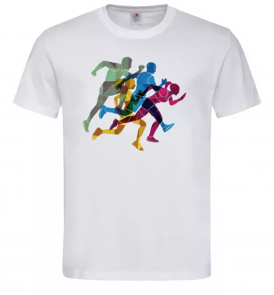 Чоловіча футболка Бігуни Білий фото