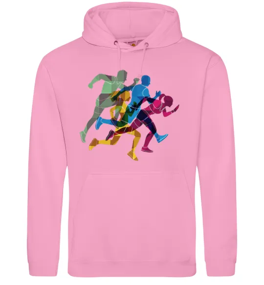 Мужская толстовка (худи) Бігуни Розовый фото