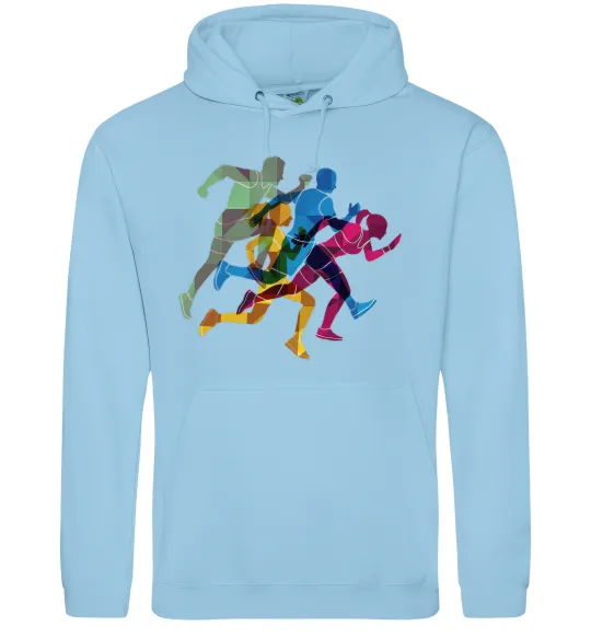 Мужская толстовка (худи) Бігуни Голубой фото