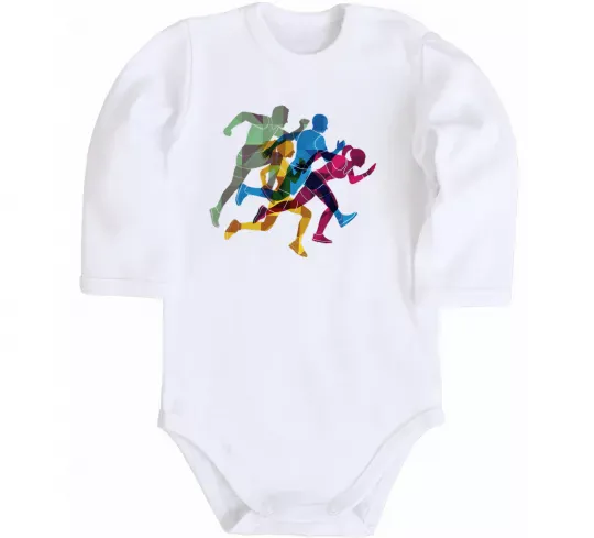 Детский боди Бігуни Белый фото