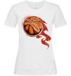 Женская футболка Баскетбольный мяч Белый фото