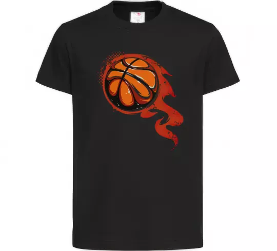 Детская футболка Баскетбольний м'яч Черный фото