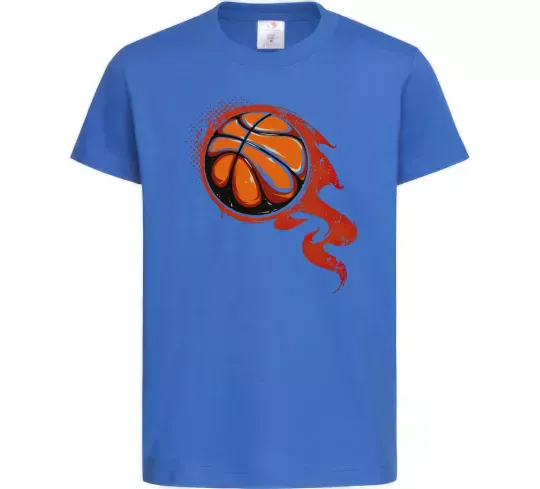 Детская футболка Баскетбольний м'яч Ярко-синий фото