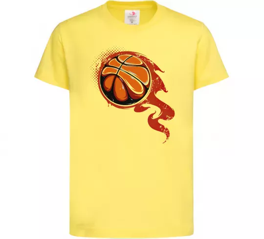 Детская футболка Баскетбольний м'яч Лимонный фото