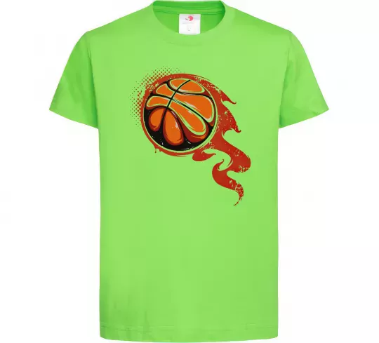 Детская футболка Баскетбольний м'яч Лаймовый фото
