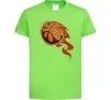 Детская футболка Баскетбольний м'яч Лаймовый Детская футболка Баскетбольний м'яч Лаймовый фото