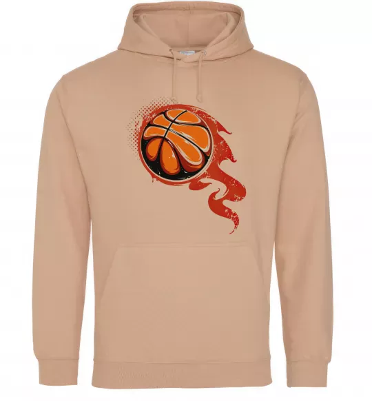 Мужская толстовка (худи) Баскетбольний м'яч Песочный фото