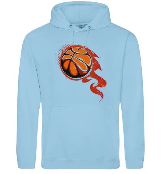Жіноча толстовка (худі) Баскетбольний м'яч Блакитний фото