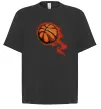Футболка Оверсайз Баскетбольний м'яч Чорний фото