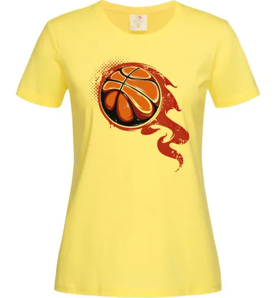 Женская футболка Баскетбольний м'яч Лимонный фото