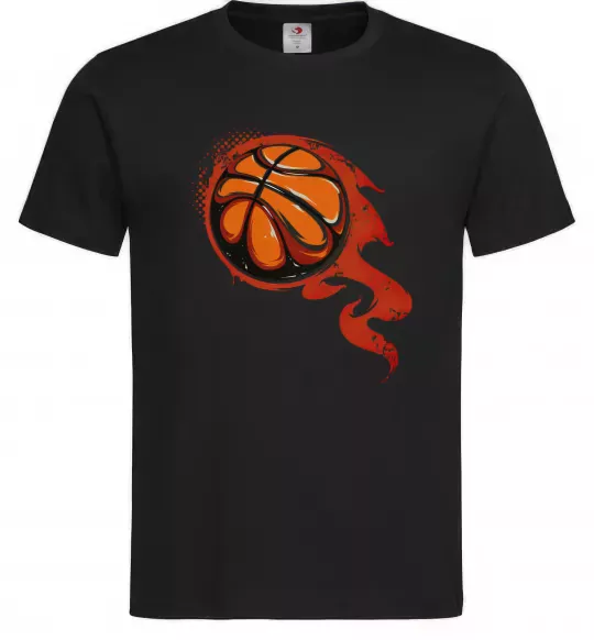 Мужская футболка Баскетбольний м'яч Черный фото
