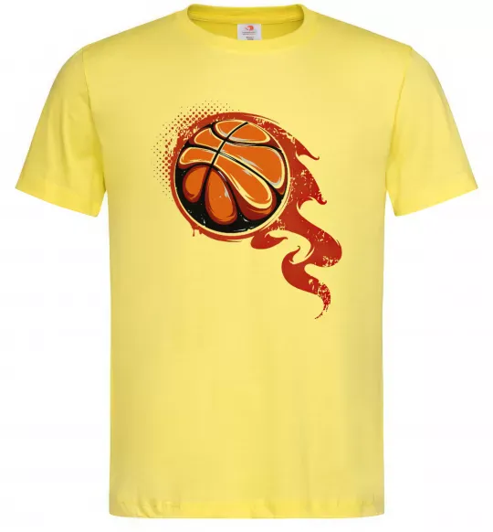 Мужская футболка Баскетбольний м'яч Лимонный фото