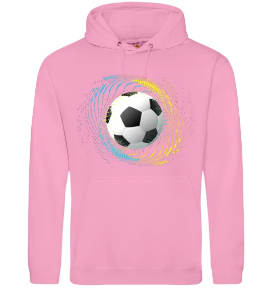 Чоловіча толстовка (худі) М'яч футбольний бризки Рожевий фото