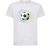 Детская футболка Мяч футбольный брызги Белый фото