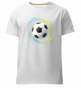 Мужская премиум футболка М'яч футбольний бризки