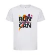 Детская футболка Run while you can Белый фото