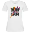 Жіноча футболка Run while you can Білий фото