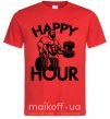Чоловіча футболка Happy hour Червоний фото